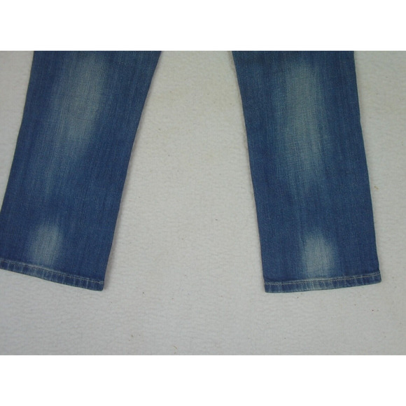 Miss Me‎ Jeans JP6048P5 Fleur De Lis Capri Rhinestone Jeans Medium Wash Size 27 - Picture 8 of 15